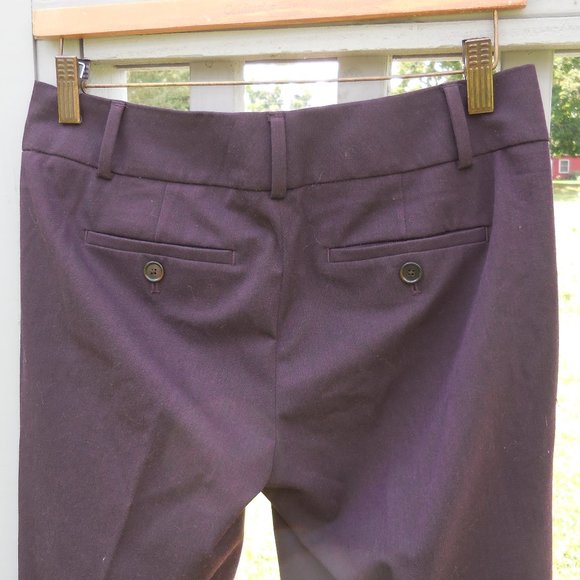 LOFT Eggplant Marissa Pants - Picture 2 of 5